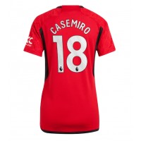 Ženski Nogometni dresi Manchester United Casemiro #18 Domači 2023-24 Kratek Rokav